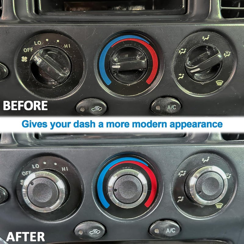 TOPINSTALL Custom 3PCS AC Climate Control Switch Knobs Compatible with 2000-2006 Toyota Tundra Accessories, Air Conditioning AC Heater Blower Fan Control Knobs Replaces 55905-0C010 559050C010 - Image 2